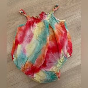 Posh Peanut multi color bubble romper